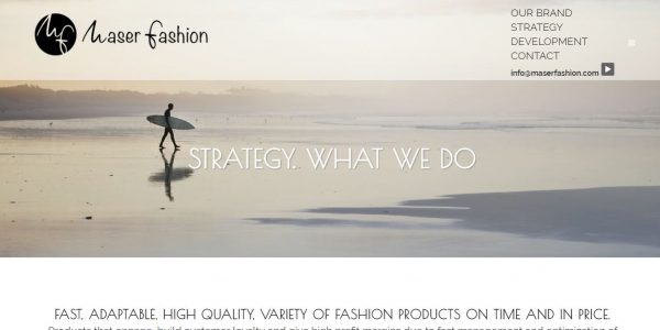 Web en wordpress de empresa internacional retail - Maser Fashion